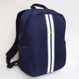 Rucsac Ferrari Navy, Pista collection cu conector USB