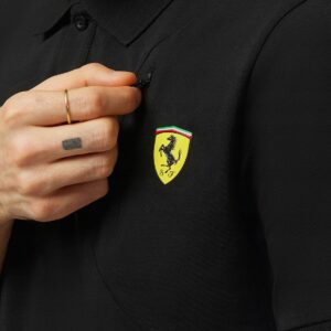 Tricou Polo Ferrari Classic negru 2023