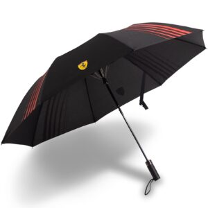 Umbrela Ferrari compactă negră