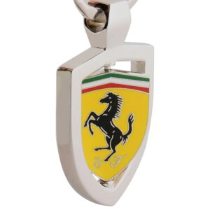 Breloc Ferrari Spinning Shield Silver