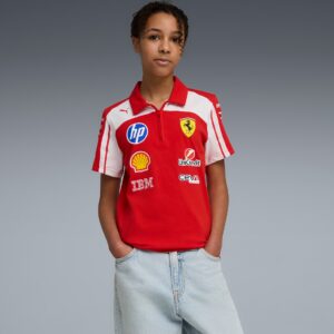 Tricou polo Scuderia Ferrari Official F1™ 2026 – Copii