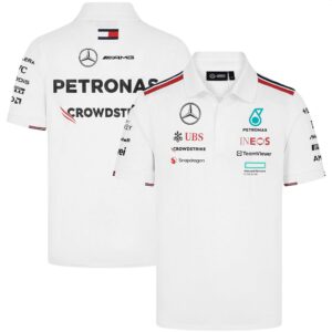 Tricou polo Mercedes AMG Official F1™ alb 2024