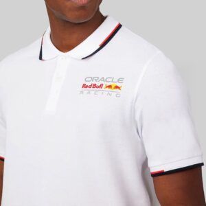 Tricou Polo Oracle Red Bull Racing Classic Alb 2023