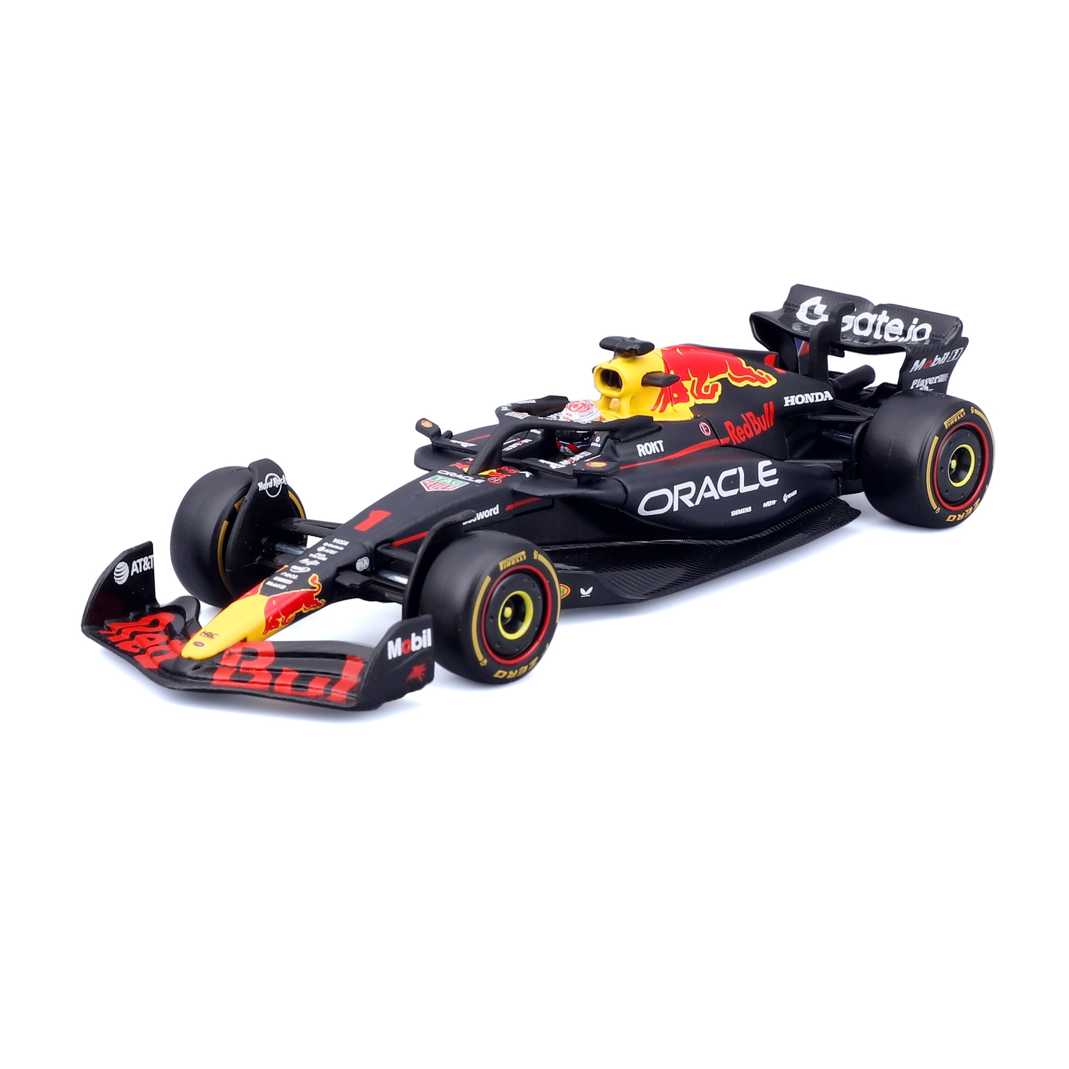 t*a様 Red Bull Racing × MAX VERSTAPPEN ビン Mașina Red Bull RB21 Verstappen No.1 cu cască și display, 1:43