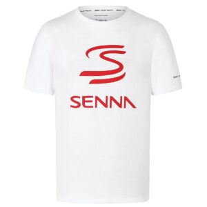 Tricou Ayrton Senna Logo Alb